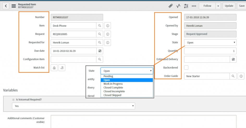 ServiceNow – Workflow & Catalog Tasks – SNOW-BLOG